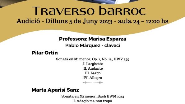 AUDICIÓ TRAVERSO BARROC
